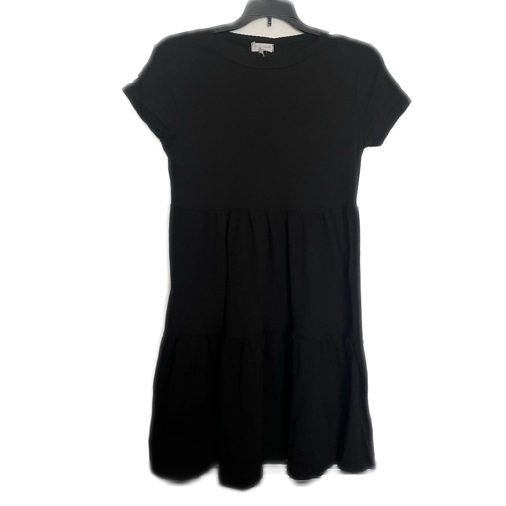 Plain Black Comfy T-Shirt Dress